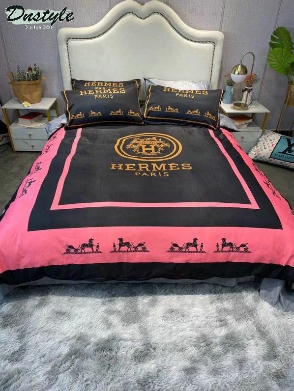 Hermes Paris luxury brand type 17 HM bedding sets quilt sets duvet cover bedroom sets
