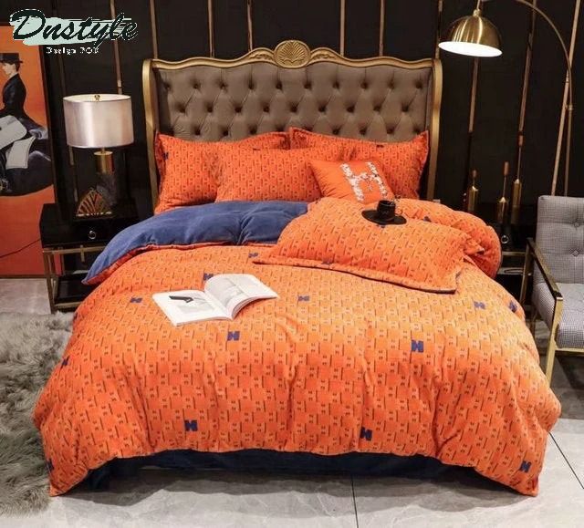 Hermes Paris luxury brand type 32 hm bedding sets quilt sets duvet cover bedroom sets