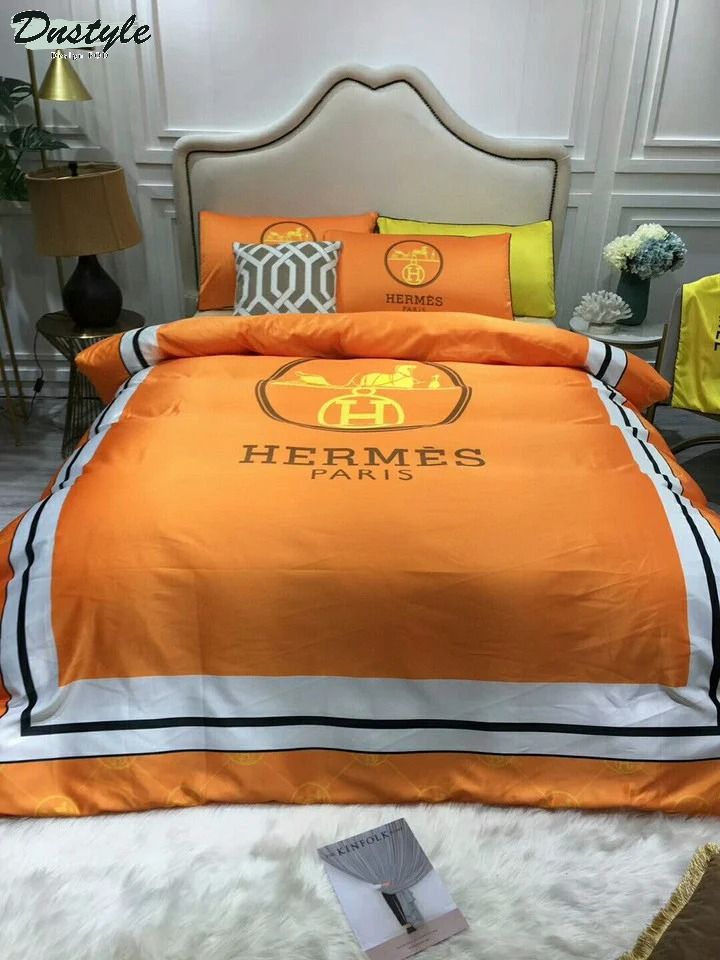 Hermes Paris luxury brand type 27 hm bedding sets quilt sets duvet cover bedroom sets