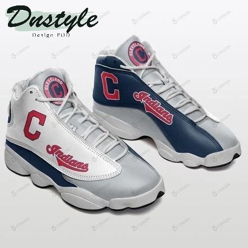Personalized MLB Cleveland Indians Air Jordan 13 Sneakers