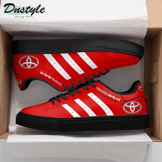 Toyota RAV4 red Stan Smith low top shoes