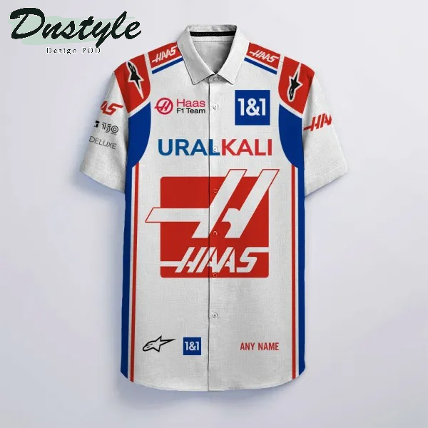 Personalized Haas F1 Team Hawaiian Shirt