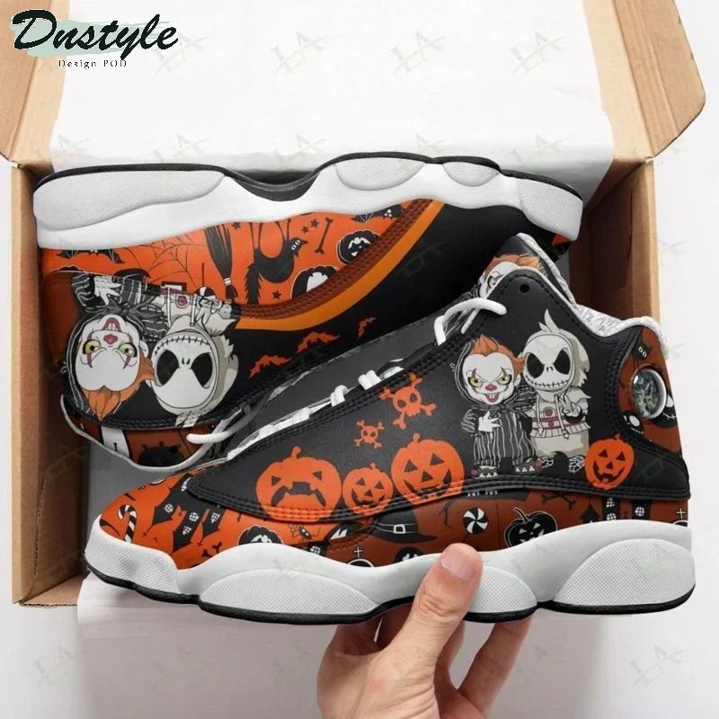 Halloween Jack Pennywise Pumpkin Shoes form Air Jordan 13 Sneakers
