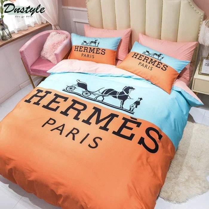 Hermes Paris luxury brand type 12 hm bedding sets quilt sets duvet cover bedroom sets