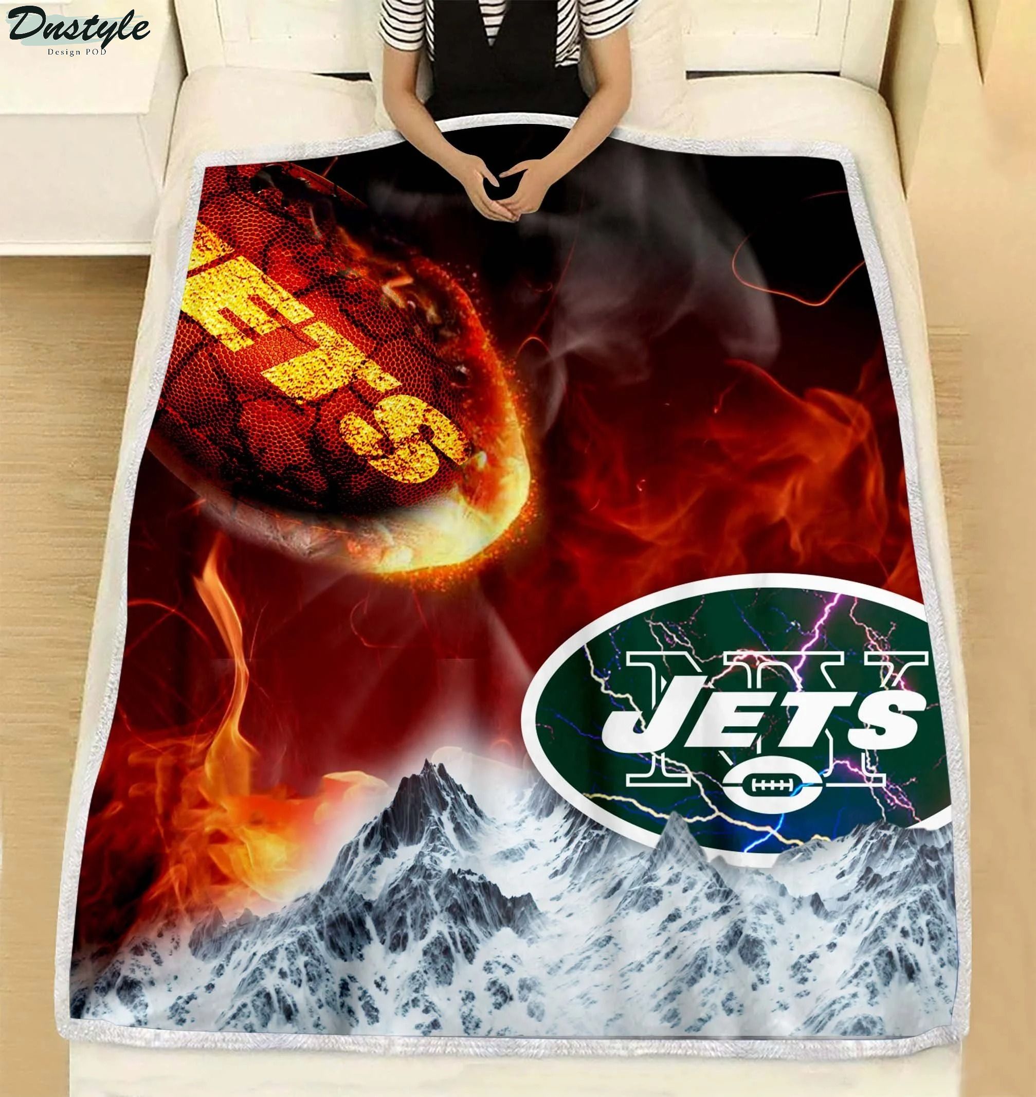 NFL New York Jets Break Out To Rise Up Blanket