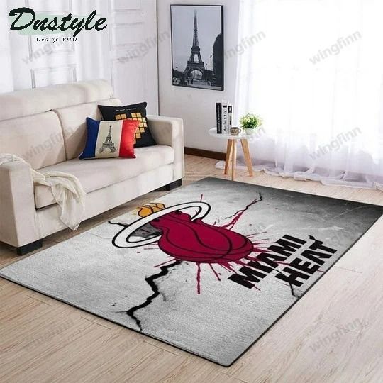 Miami Heat NBA Living Room Area Rug