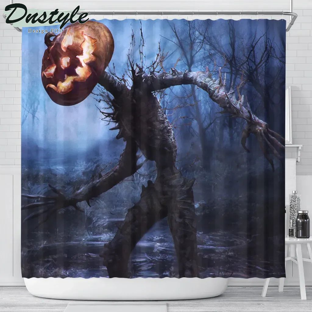 Spooky Jack Halloween Shower Curtain