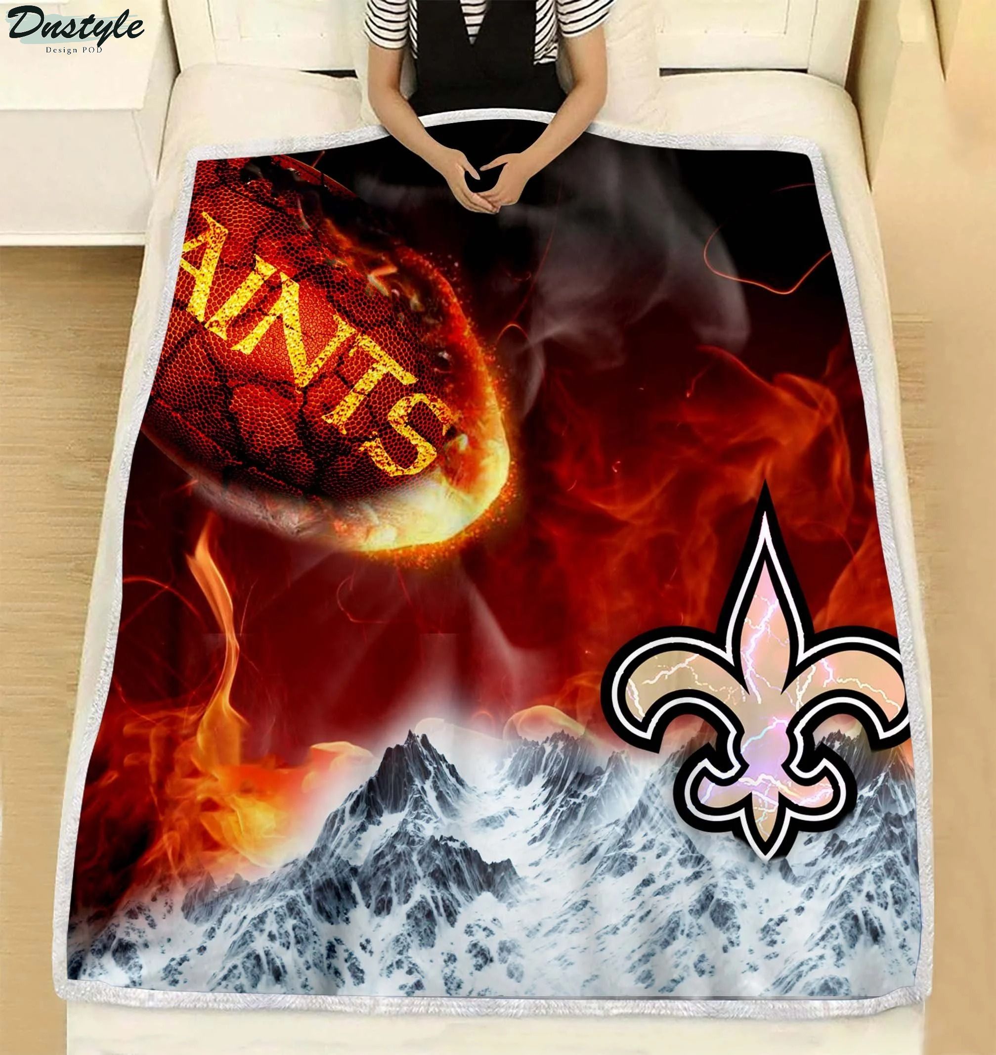 NFL New Orleans Saints Break Out To Rise Up Blanket