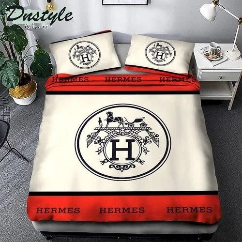 Hermes luxury bedding sets quilt sets duvet cover bedroom luxury brand