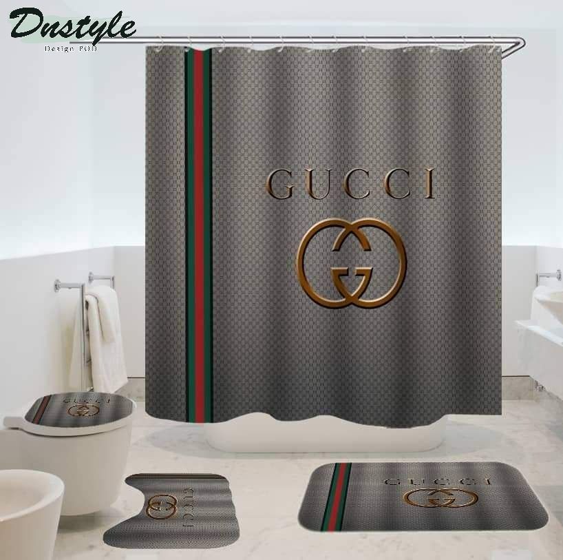 Gucci Luxury 1 Bathroom Mat Shower Curtain