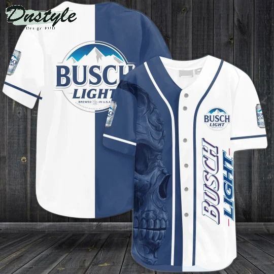 Busch light skull baseball jersey