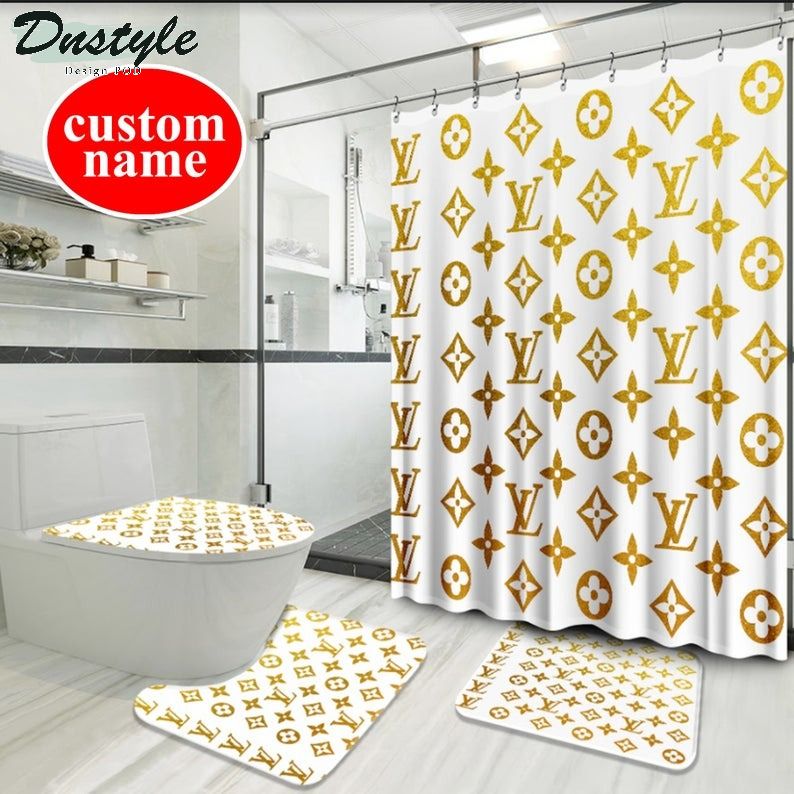 Lv Luxury Type 65 Bathroom Mat Shower Curtain