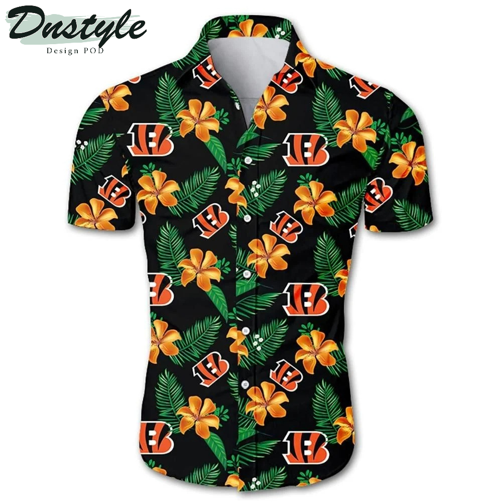 Cincinnati Bengals NFL Floral Hawaiian Shirt
