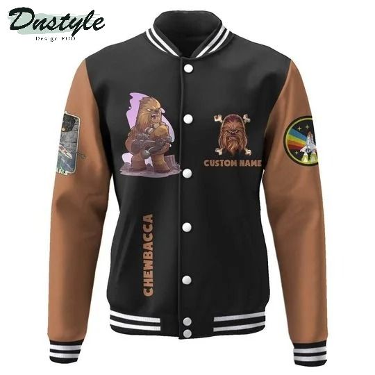 Star wars chewbacca custom name baseball jacket