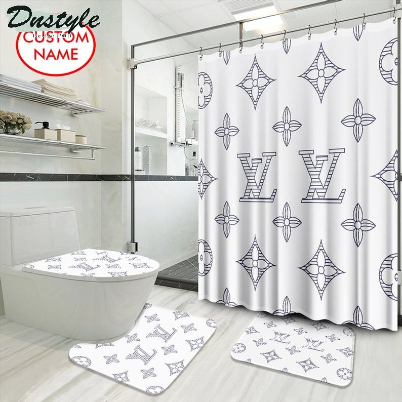 Lv Luxury Type 45 Bathroom Mat Shower Curtain