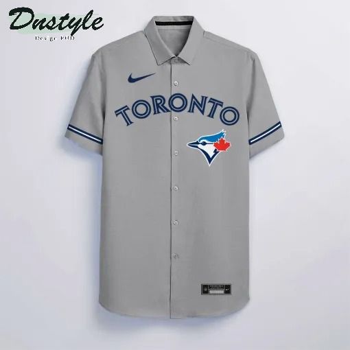 Toronto Blue Jays MLB Personalized grey hawaiian shirt