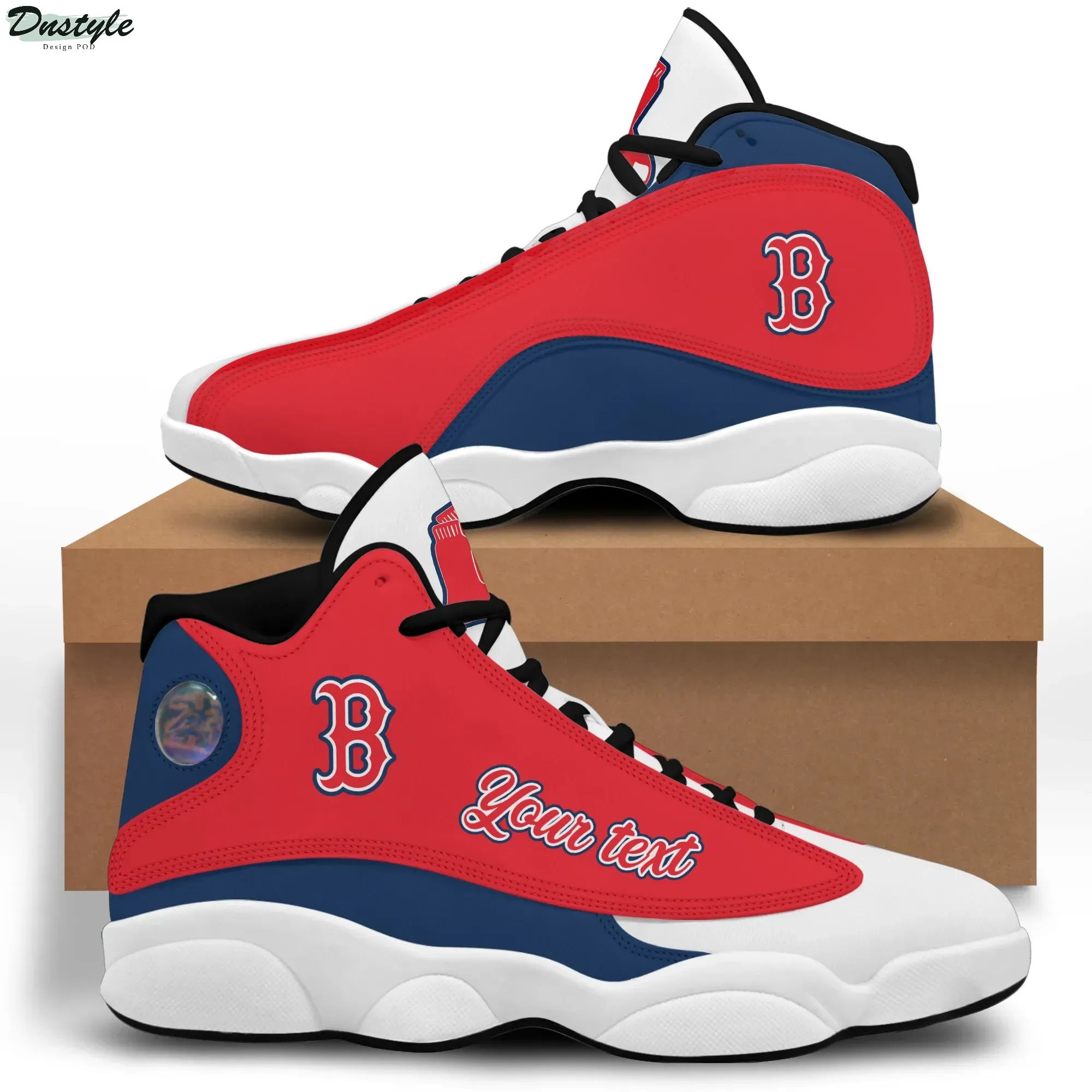 MLB Boston Red Sox Baseball Team Air Jordan 13 Sneakers