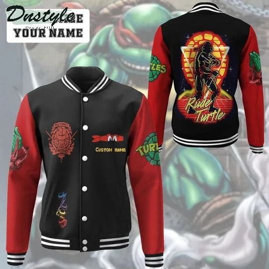 Raphael raph tmnt red cosplay custom name baseball jacket