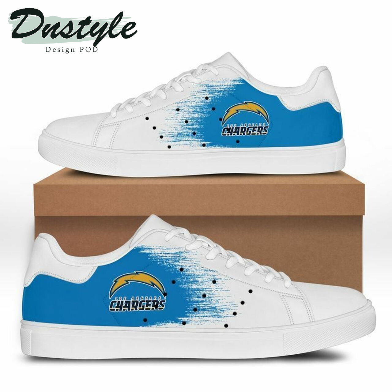 NFL los angeles chargers stan smith low top skate shoes