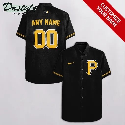 Pittsburgh Pirates MLB Personalized black hawaiian shirt