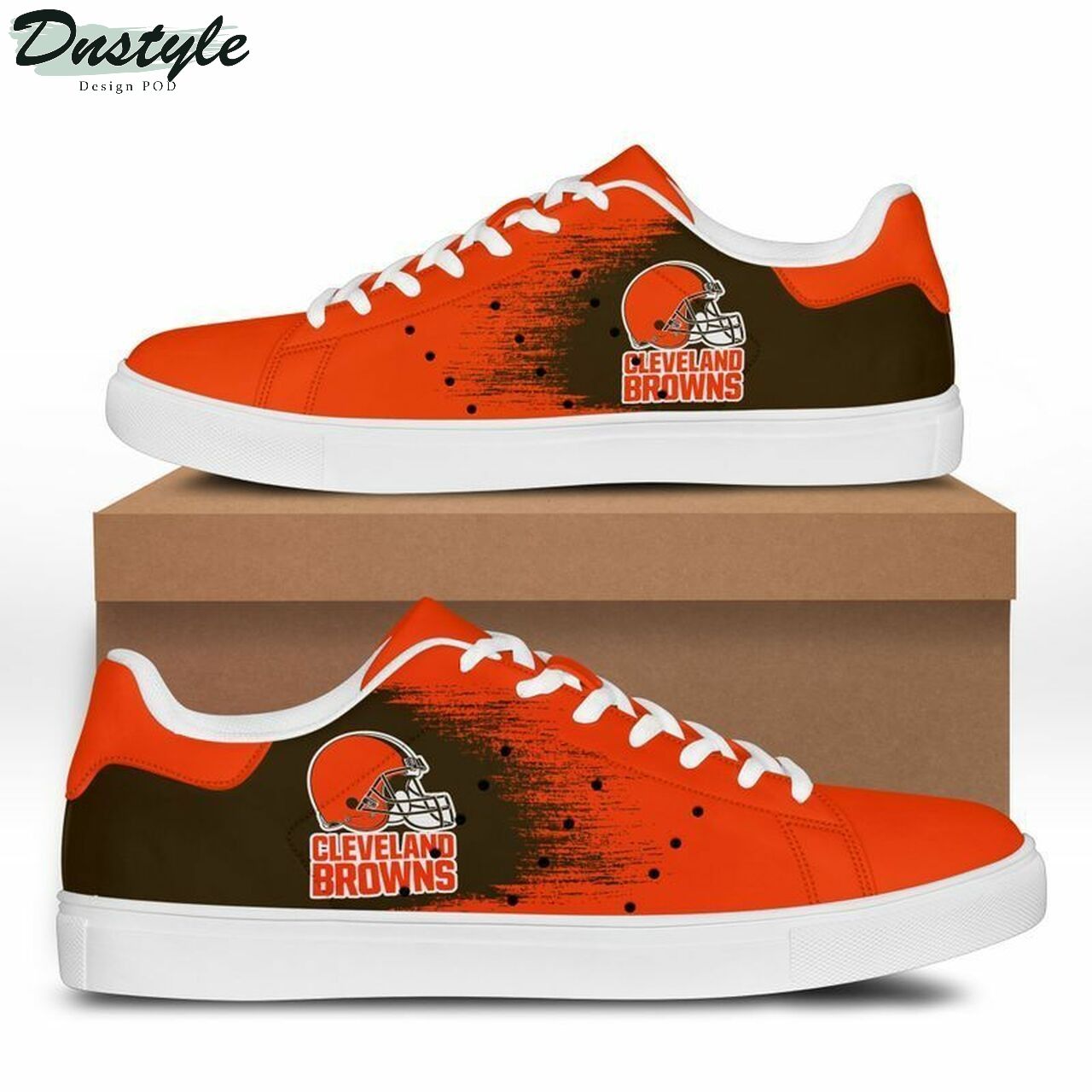 NFL Cleveland Browns stan smith low top skate shoes