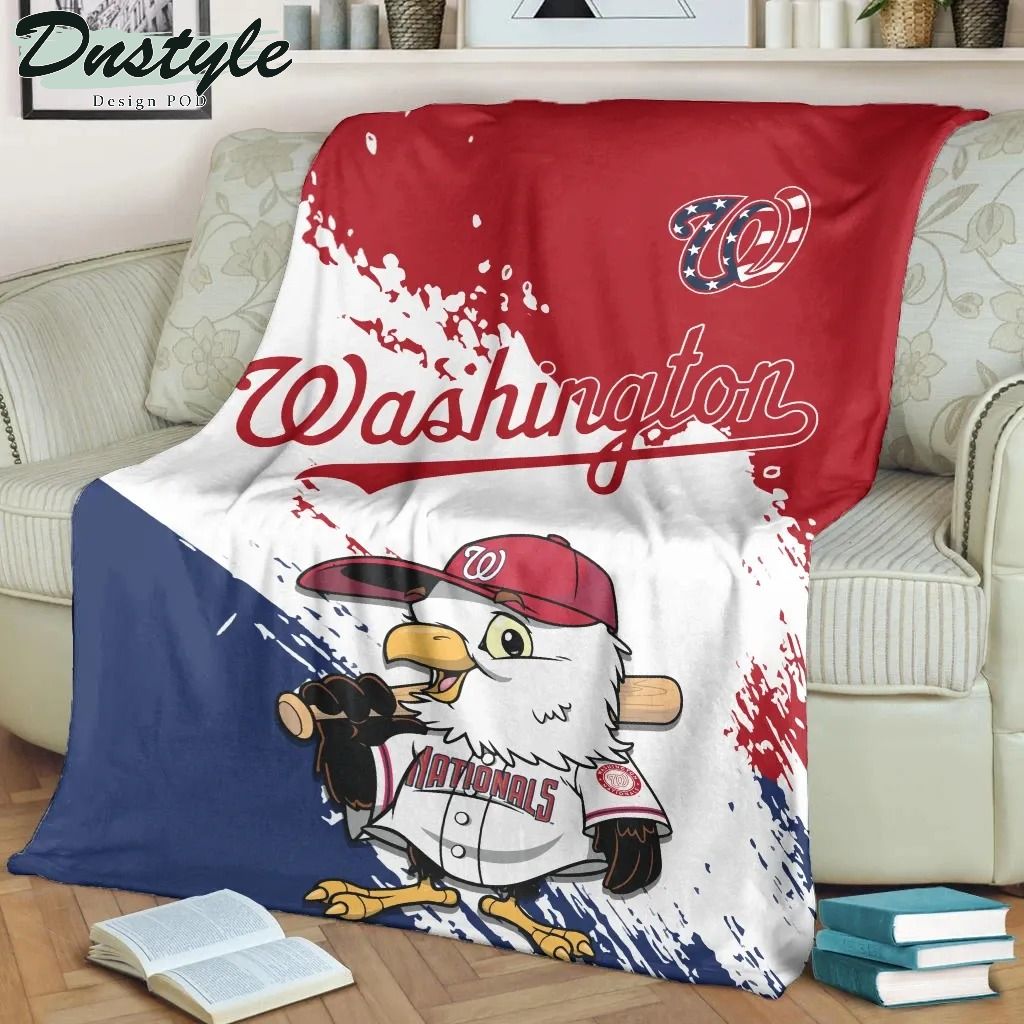 Washington Nationals Baseball Team MLB Fleece Blanket