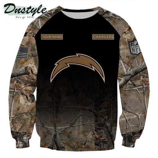 San Diego Chargers NFL Personalized Hunting Camo 3d Hoodie