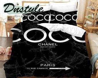 Coco chanel luxury 02 bedding sets quilt sets duvet cover bedroom luxury brand