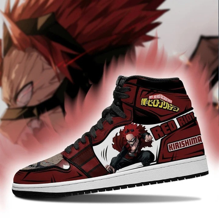 Eijiro Red Riot My Hero Academia Air Jordan High Sneaker