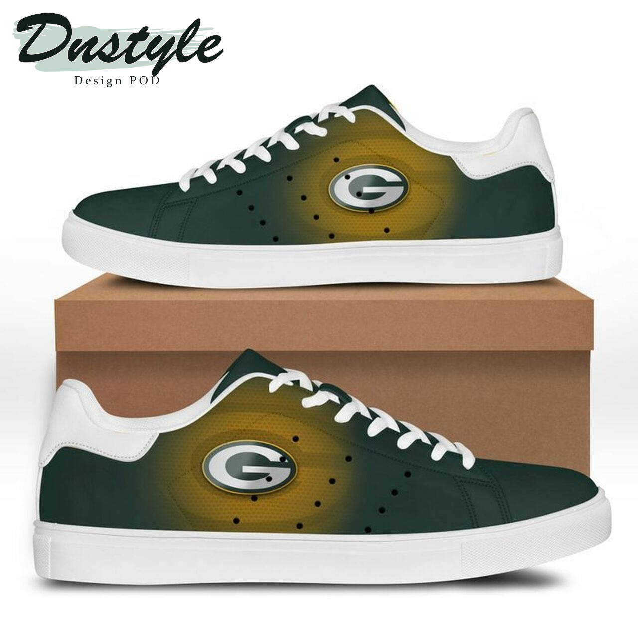 NFL stan smith low top skate shoes green bay packers