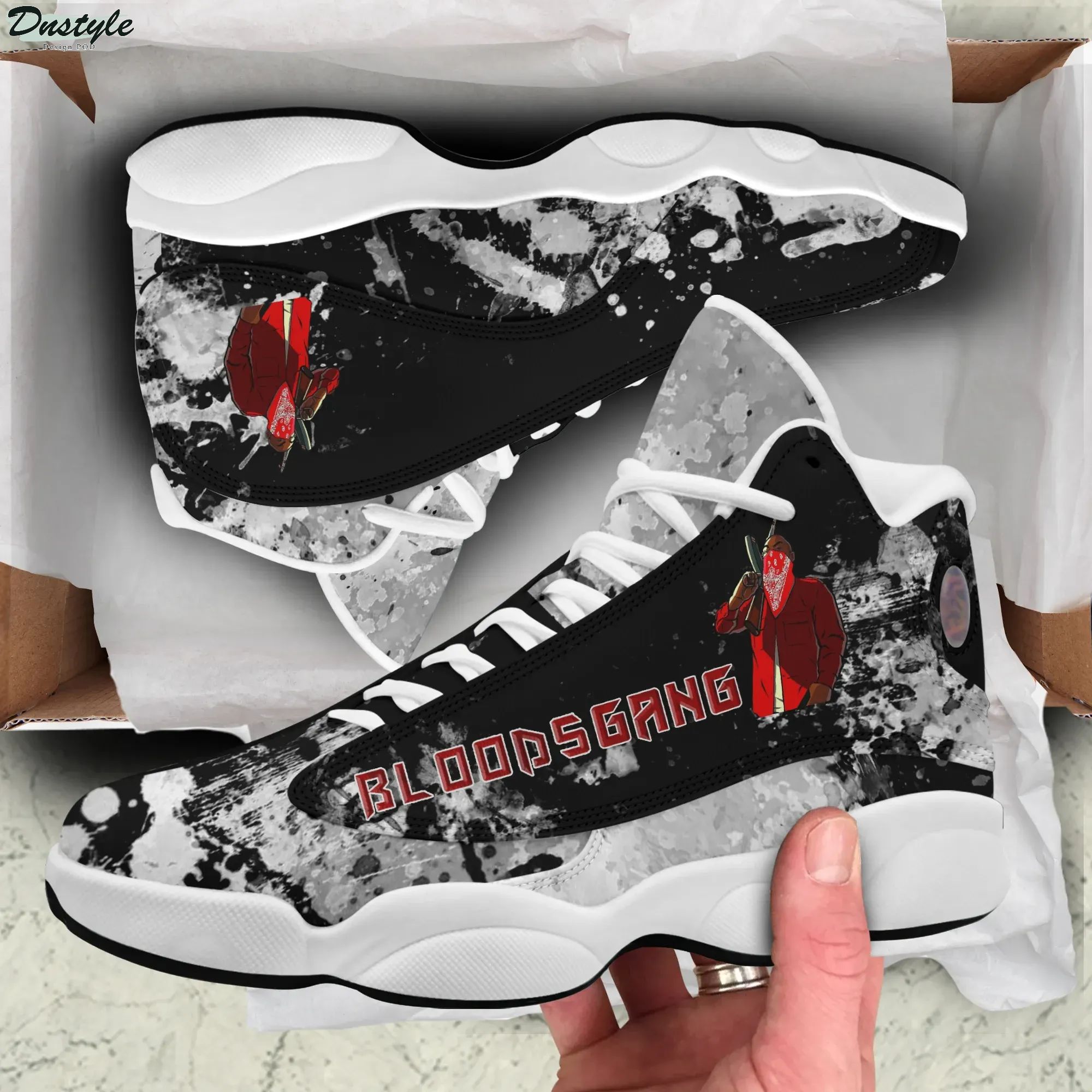 Bloods Gang Air Jordan 13 Sneakers