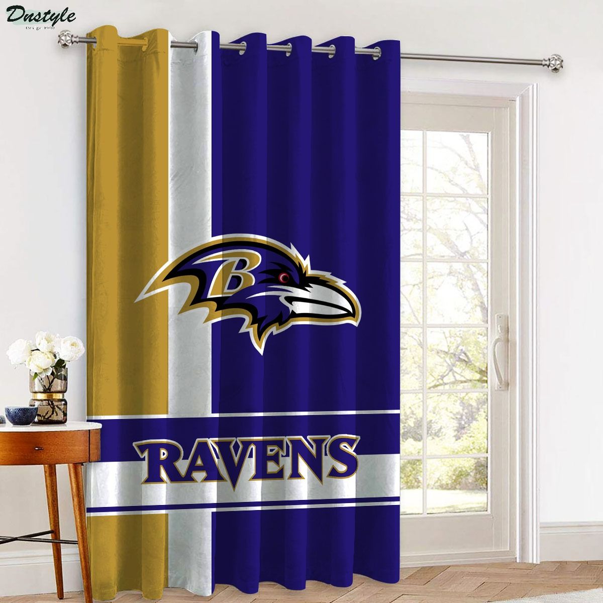 Baltimore Ravens NFL Window Curtains