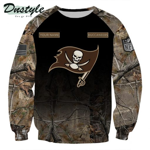 Tampa Bay Buccaneers NFL Personalized Hunting Camo 3d Hoodie