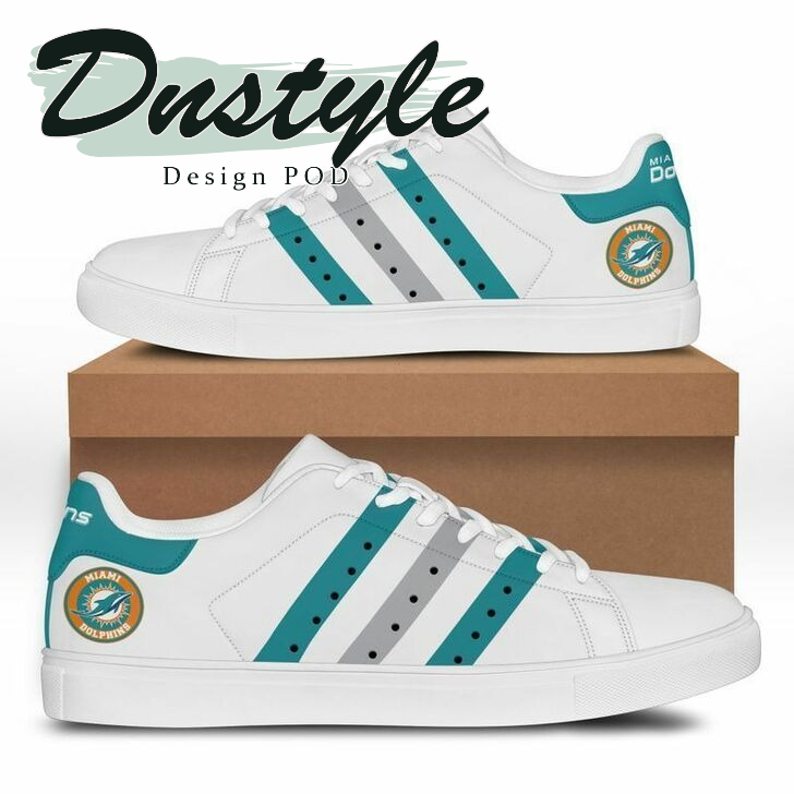 Miami dolphins NFL stan smith low top skate shoes