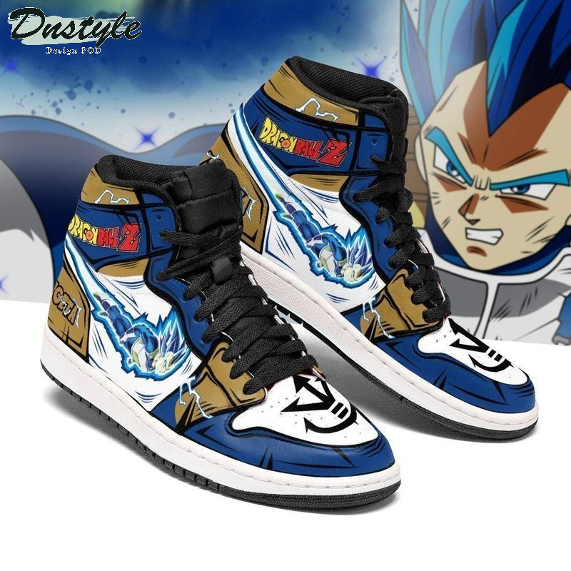 Vegeta Blue Sneakers Dragon Ball Z Anime High Air Jordan