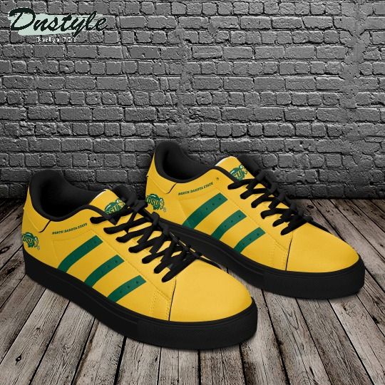 North Dakota State Bison yellow stan smith low top shoes