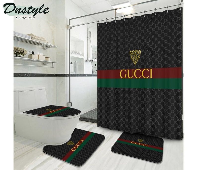 Gucci Gc Type 11 Bathroom Mat Shower Curtain