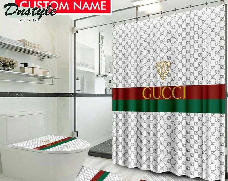 Gucci Gc Type 9 Bathroom Mat Shower Curtain