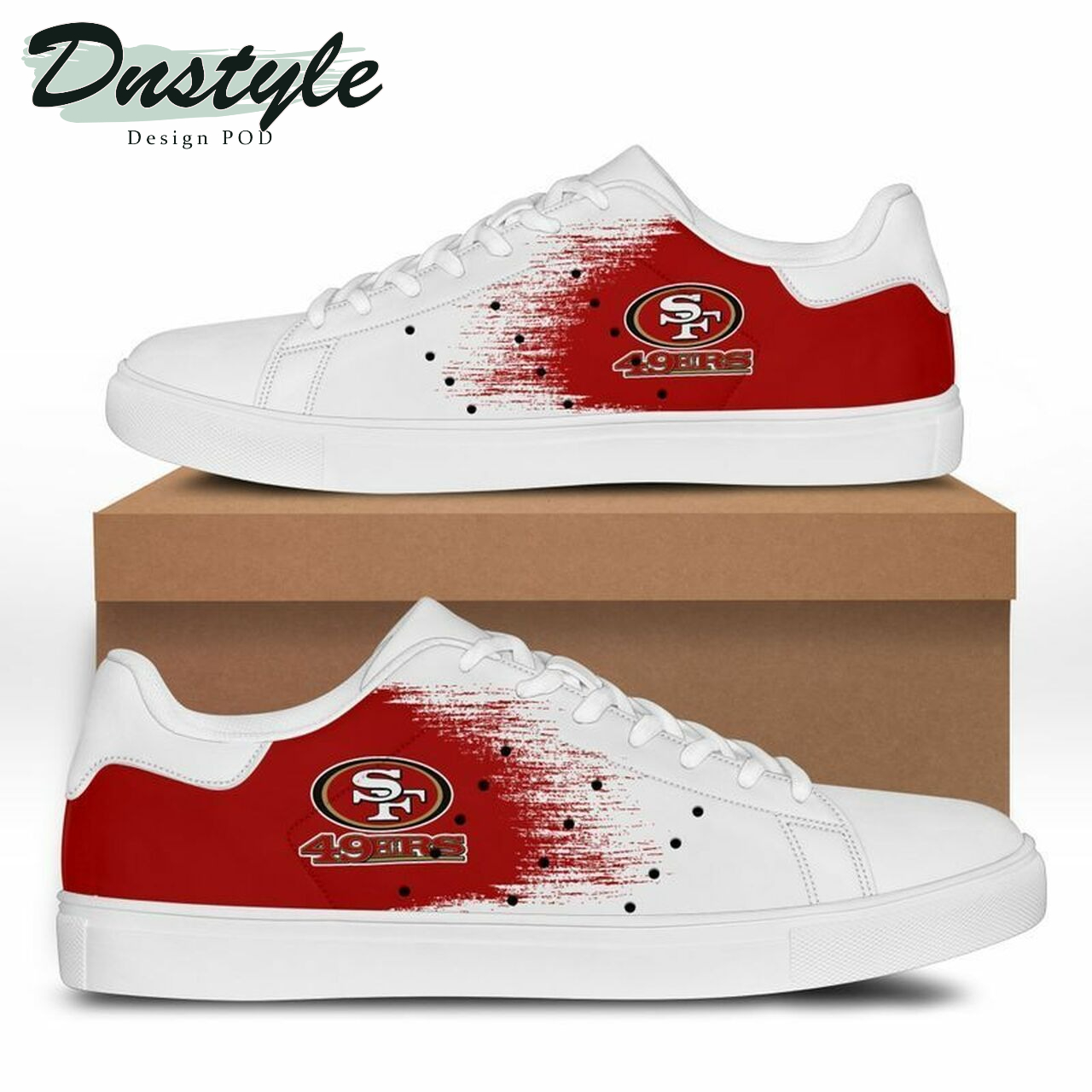 NFL san francisco 49ers stan smith low top skate shoes