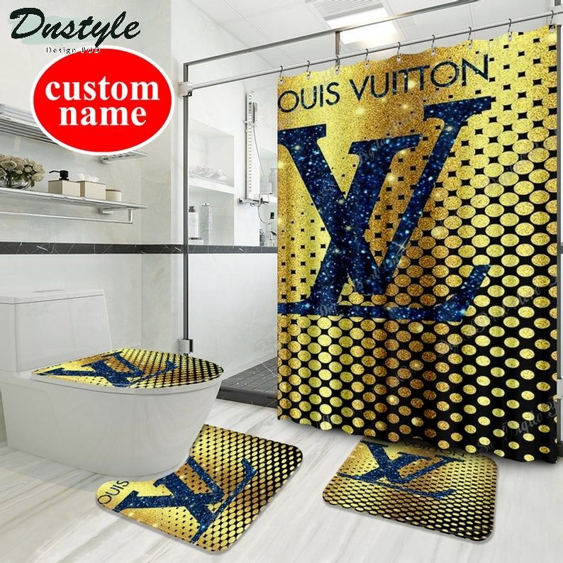 Lv Luxury Type 63 Bathroom Mat Shower Curtain