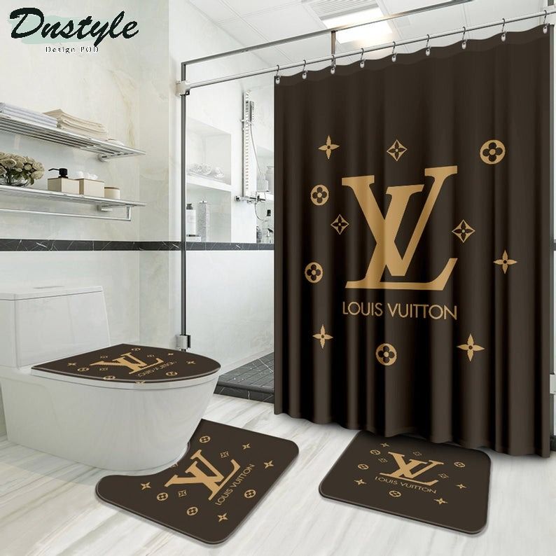 Lv Luxury Type 61 Bathroom Mat Shower Curtain