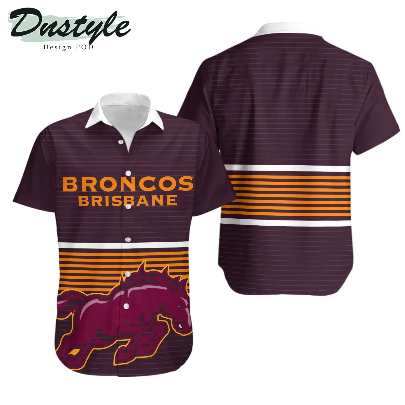 NRL Brisbane Broncos 2021 Hawaiian Shirt