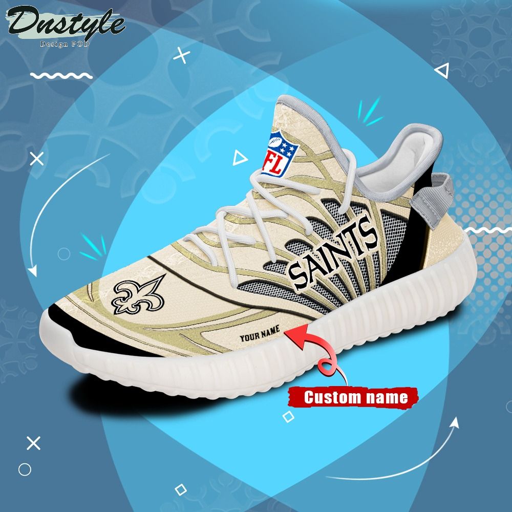 New Orleans Saints NFL Personalized Yeezy Boost Sneakers