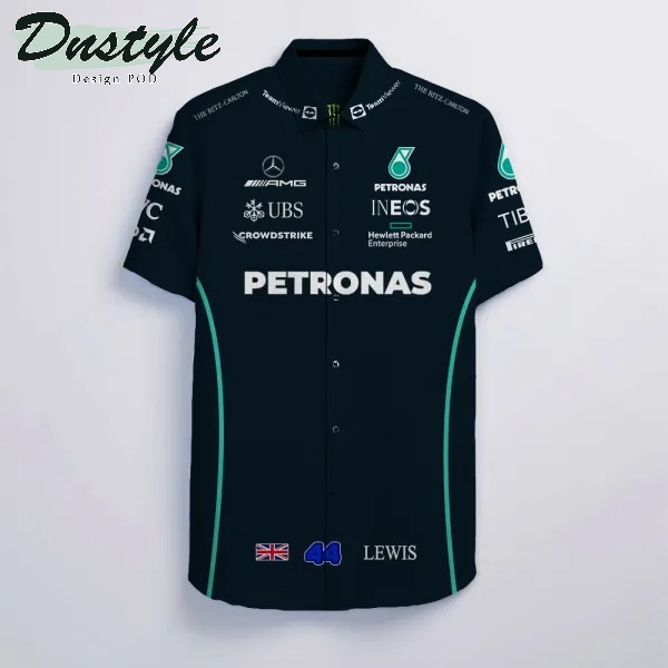 Lewis hamilton Mercedes F1 hawaiian shirt