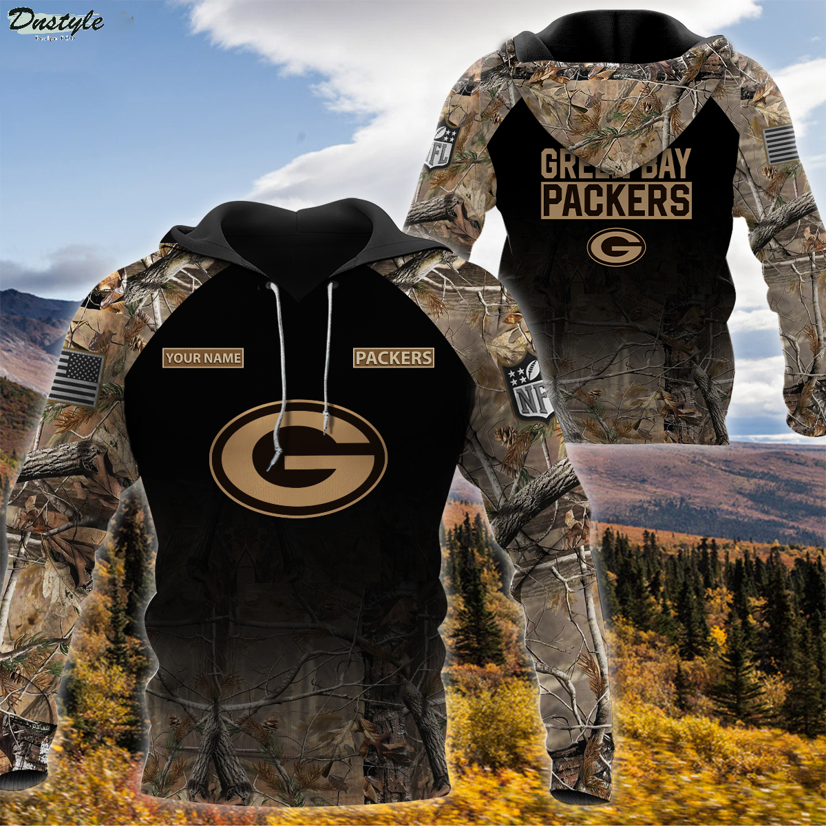 Green Bay Packers NFL Personalized Hunting Camo 3d Hoodie