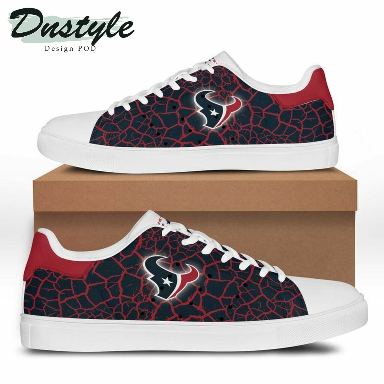 Houston texans stan smith low top skate shoes NFL