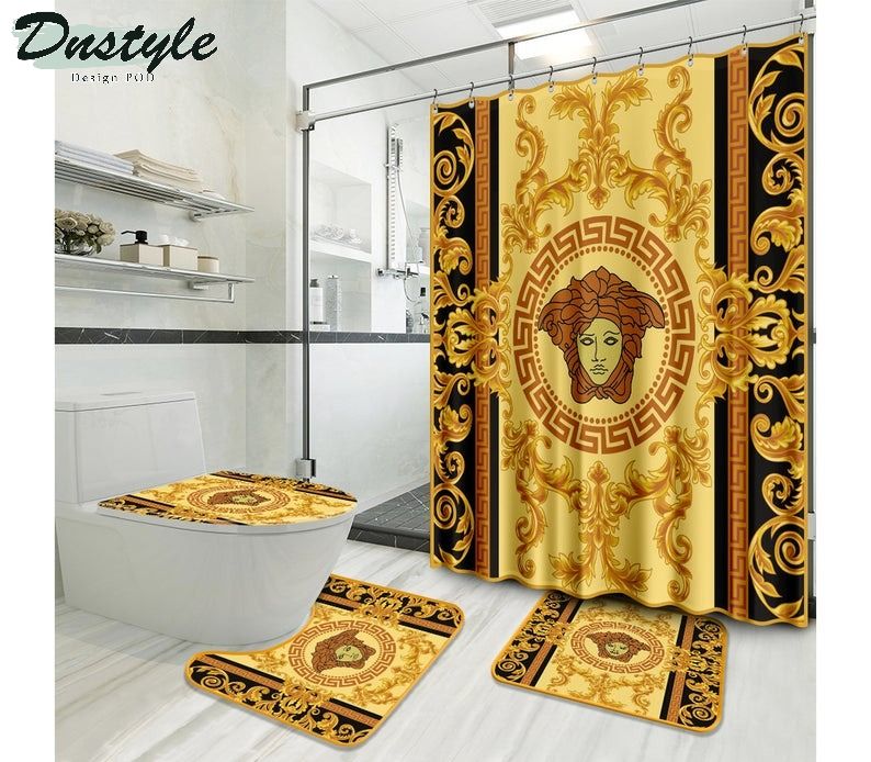 Versace Type 1 Bathroom Mat Shower Curtain