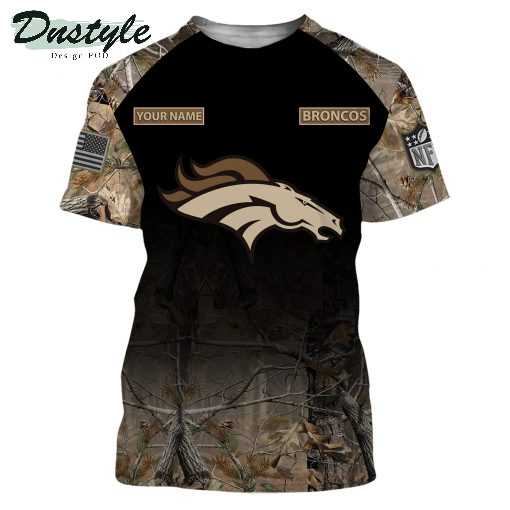 Denver Broncos NFL Personalized Hunting Camo 3d Hoodie