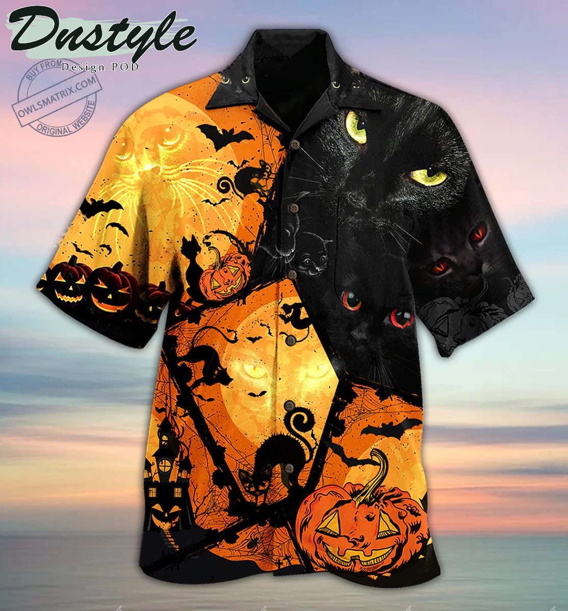 Halloween Black Cat Limited Hawaiian Shirt