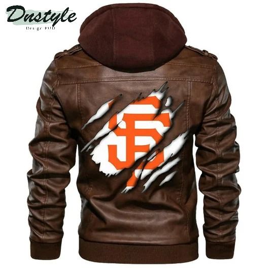 San Francisco Giants Mlb Baseball Sons Of Anarchy Brown Leather Jacket